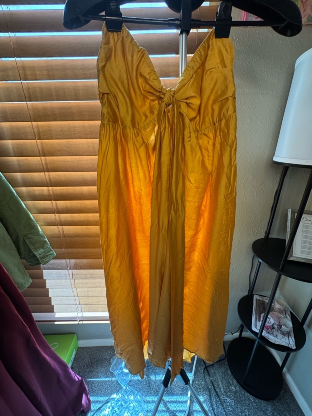 Cupshe Golden Yellow Halter Maxi Dress - Picture 5 of 8